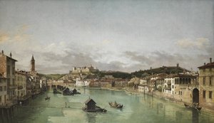 Utsikt over Verona (etter Bernardo Bellotto) ca. 1760-70